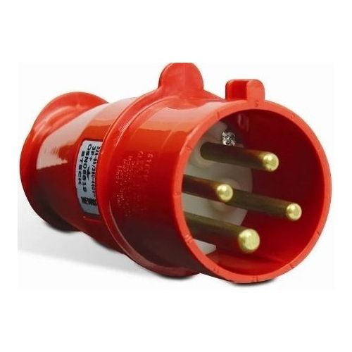 Imagem Produto PLUG BLINDADO MACHO 4 POLOS 63A 380/440V 6H VERMELHO IP67 - STECK