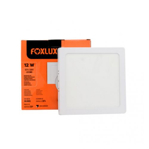 Imagem Produto PAINEL LED EMBUTIR QUADRADO 18W 4000K BIVOLT 22X22CM - FOXLUX
