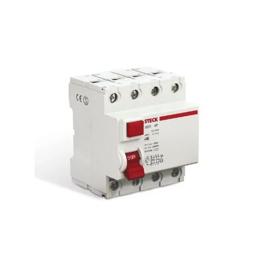Imagem Produto DISPOSITIVO RESIDUAL (DR) 4 POLOS 100A 30MA - STECK