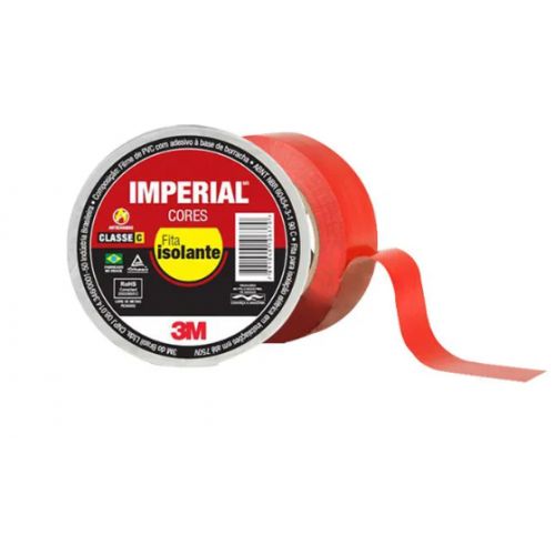 Imagem Produto FITA ISOLANTE 18MM 10 METROS VERMELHO - 3M