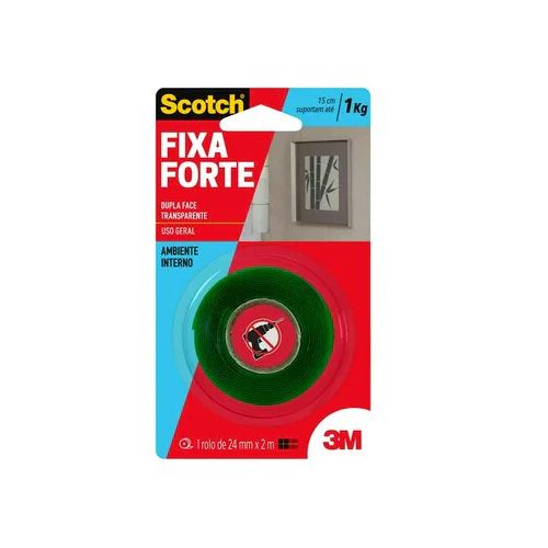 Imagem Produto FITA DUPLA FACE TRANSPARENTE 24MM 2 METROS - 3M