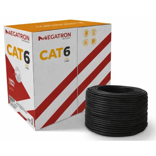 Imagem Produto CABO REDE CAT6 PRETO CM (CERTIFICADO) - MEGATRON