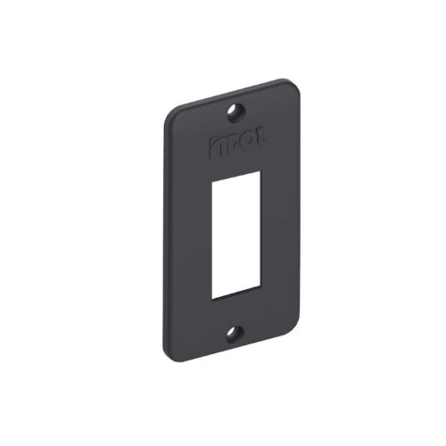 Imagem Produto TAMPA P/CONDULETE PVC 1 ESPACO RETANGULAR PRETA P/CAIXA GRANDE - INPOL