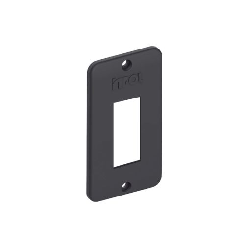 Imagem Produto TAMPA P/CONDULETE PVC 1 ESPACO RETANGULAR PRETA P/CAIXA PEQUENA - INPOL