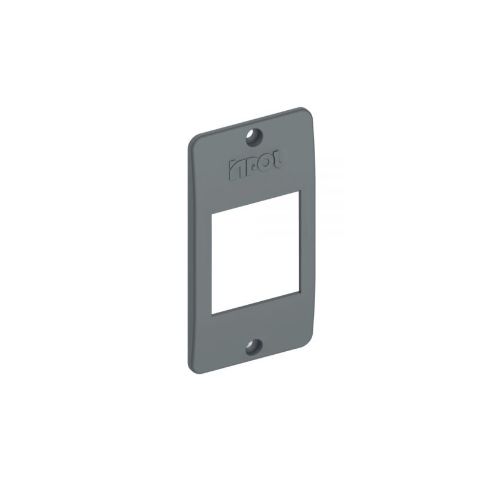 Imagem Produto TAMPA P/CONDULETE PVC 2 ESPACOS RETANGULARES CINZA P/CAIXA PEQUENA - INPOL