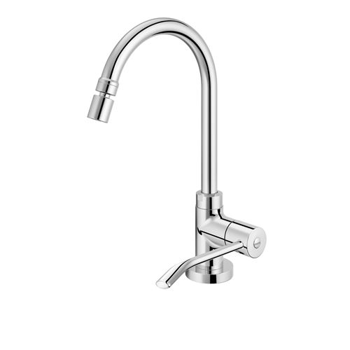Imagem Produto TORNEIRA METALICA COZINHA MESA BICA ALTA MOVEL C/ALAVANCA - DOCOL