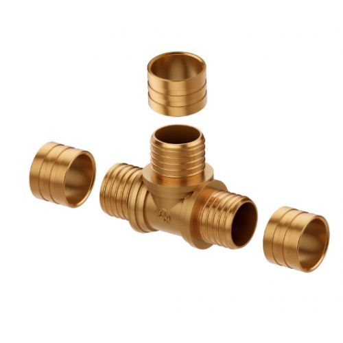Imagem Produto TE METALICO PEX DN32 ANEL DESLIZANTE - TIGRE