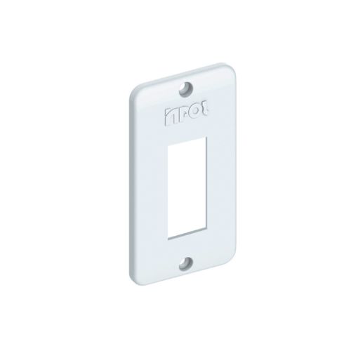 Imagem Produto TAMPA P/CONDULETE PVC 1 ESPACO RETANGULAR BRANCA P/CAIXA GRANDE - INPOL