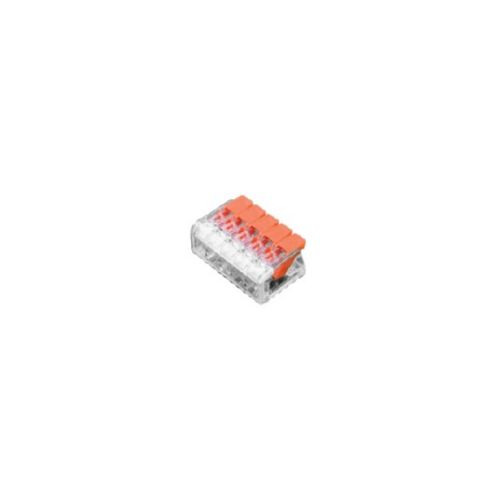Imagem Produto CONECTOR EMENDA 5 POLOS 0,14-4,0MM TRANSPARENTE - ROHDINA