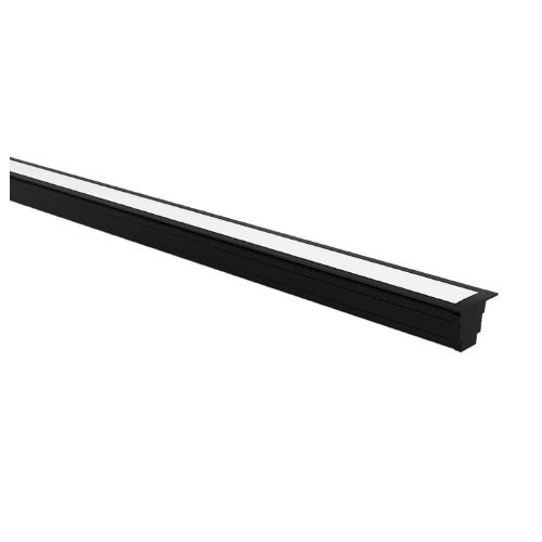 Imagem Produto PERFIL PARA FITA LED SOBREPOR 90 GRAUS (TIPO L) PRETO 15X17MM (1MT) - TASCHIBRA