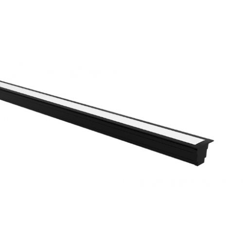 Imagem Produto PERFIL PARA FITA LED SOBREPOR 90 GRAUS (TIPO L) PRETO 15X17MM (2MT) - TASCHIBRA