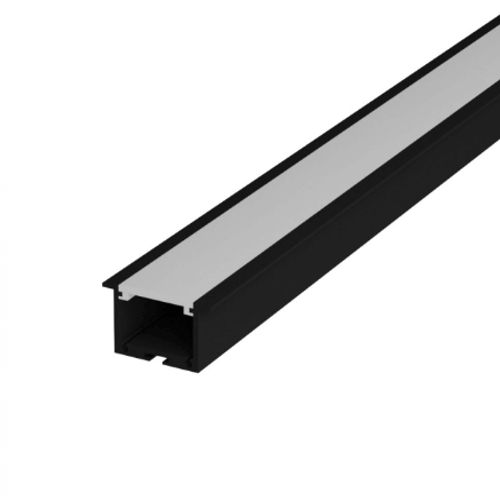 Imagem Produto PERFIL PARA FITA LED EMBUTIR PRETO 24X8MM (2MT) - AVANT