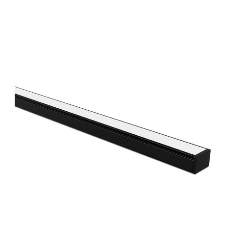 Imagem Produto PERFIL PARA FITA  LED SOBREPOR PRETO 14X20MM (1MT) - TASCHIBRA