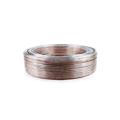 Imagem do produto CABO PARALELO ALUMINIO COBREADO PVC 70G 300V 2X1,5 CRISTAL 2X14 AWG - FOXLUX