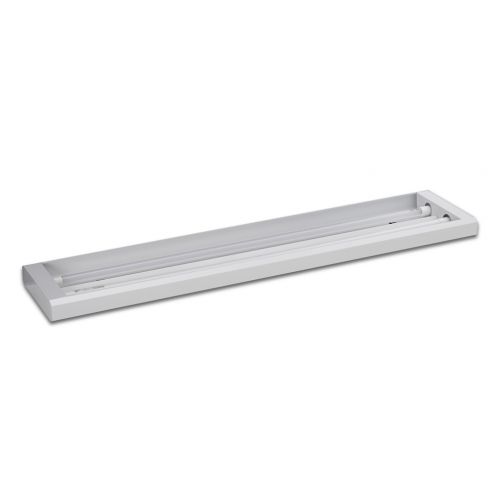 Imagem Produto LUMINARIA SOBREPOR RETANGULAR BRANCA SEM REFLETOR SEM ALETAS P/2LED 9W - INTRAL