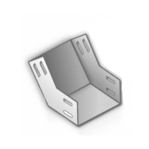 Imagem Produto CURVA P/ELETROCALHA PZ LISA VERTICAL INTERNA 45G 75X75MM PRETA - JEA
