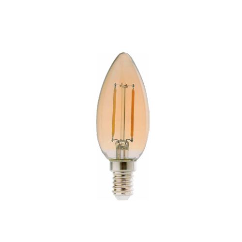 Imagem Produto LAMPADA LED VELA RETRO 2W AMBAR 2200K 220V E14 - AVANT