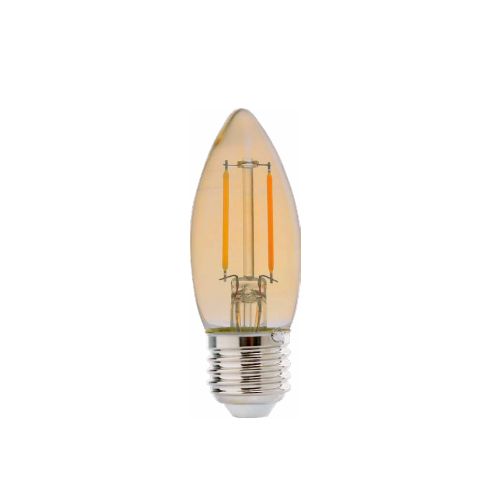 Imagem Produto LAMPADA LED VELA RETRO 2W AMBAR 2200K BIVOLT E27 - AVANT