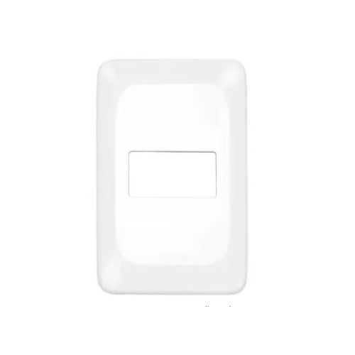 Imagem Produto PLACA 4X2 COM 1 ESPACO HORIZONTAL BRANCA COM SUPORTE POP - PIAL