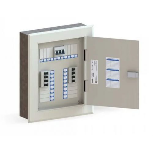 Imagem Produto CD METALICO SOBREPOR 34 DISJUNTORES DIN BRANCO SEM BARRAMENTO 100A - OPCAO PAINEIS 