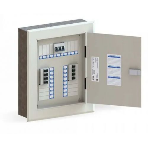Imagem Produto CD METALICO SOBREPOR 16 DISJUNTORES DIN BRANCO SEM BARRAMENTO 100A - OPCAO PAINEIS 
