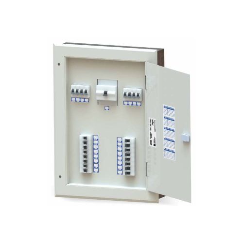 Imagem Produto CD METALICO SOBREPOR 56 DISJUNTORES DIN BRANCO SEM BARRAMENTO 150A - OPCAO PAINEIS 