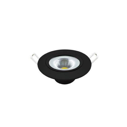 Imagem Produto LUMINARIA SPOT LED EMBUTIR REDONDA 5W 3000K PRETO FOSCO - AVANT