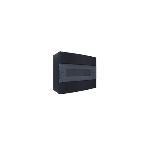 Imagem Produto CD PVC SOBREPOR 14 DISJUNTORES DIN PRETO PORTA PRETA - DDG