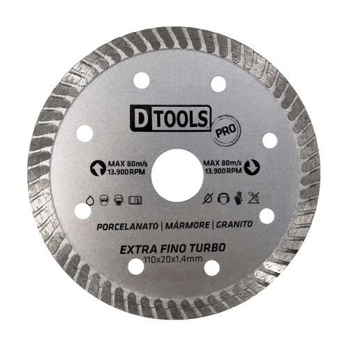 Imagem do produto DISCO CORTE DIAMANTADO TURBO 4.3/8 EXTRA FINO - DTOOLS