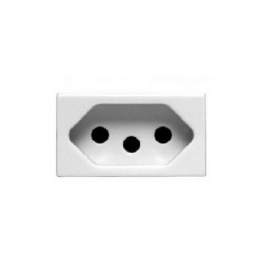 Imagem Produto MODULO TOMADA 10A/250V BRANCO SATINATA - PEZZI