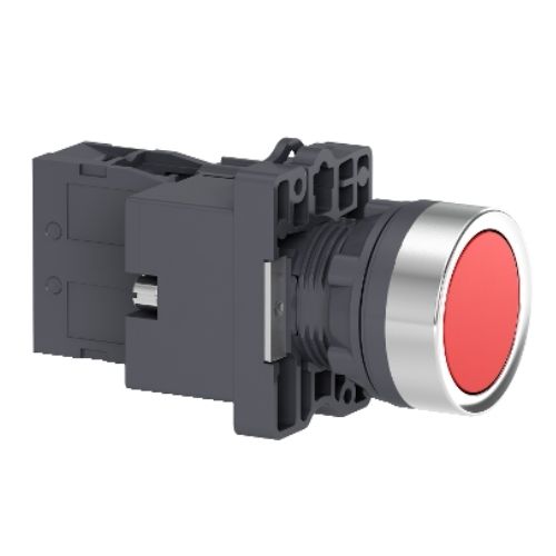 Imagem Produto BOTAO PLASTICO IMPULSO ILUMINADO 22,5 VERMELHO REDONDO 1NA 24VAC - SCHNEIDER INDUSTRIAL