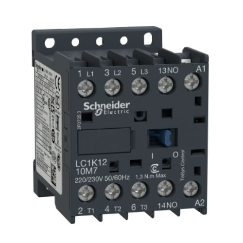 Imagem Produto MINI CONTATOR PRINCIPAL TRIPOLAR 12A 1NA 24VCA 50/60HZ LC1K - SCHNEIDER INDUSTRIAL