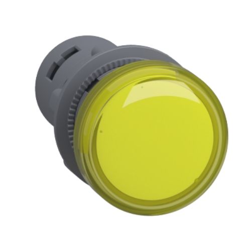 Imagem Produto SINALEIRO PLASTICO LED 22,5MM 220VCA AMARELO REDONDO ARO PRETO - SCHNEIDER INDUSTRIAL