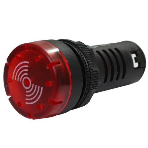 Imagem Produto SINALEIRO PLASTICO 22MM SONORO 24VCA/VCC VERMELHO - METALTEX