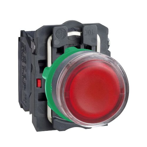 Imagem Produto BOTAO PLASTICO IMPULSO ILUMINADO 22 VERMELHO REDONDO 1NA1NF 24VAC - SCHNEIDER INDUSTRIAL