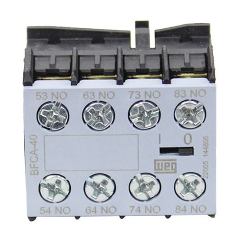 Imagem Produto BLOCO CONTATO AUXILIAR P/CONTATOR CWM 4NF FRONTAL - WEG