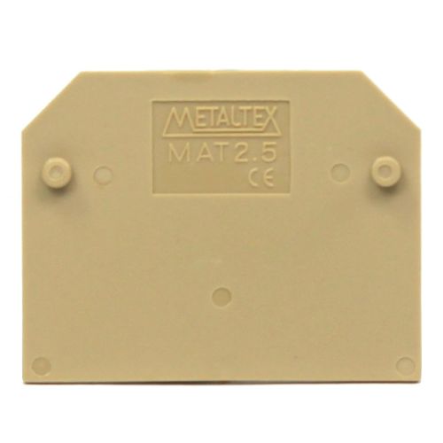 Imagem Produto TAMPA FINAL POLIAMIDA P/SAK 2,5MM BEGE  - METALTEX