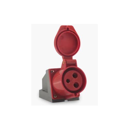 Imagem Produto TOMADA BLINDADA SOBREPOR 5 POLOS 63A 380/440V 6 HORAS VERMELHO IP67 - SOPRANO