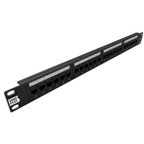 Imagem Produto PATCH PANEL 24 PORTAS CATEGORIA 6 SOHOPLUS PRETO - FURUKAWA