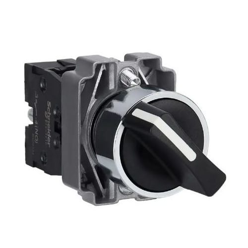 Imagem Produto COMUTADOR METALICO 22,0 PRETO CURTO SEM TRAVA 3 POSICOES 2NA - SCHNEIDER INDUSTRIAL
