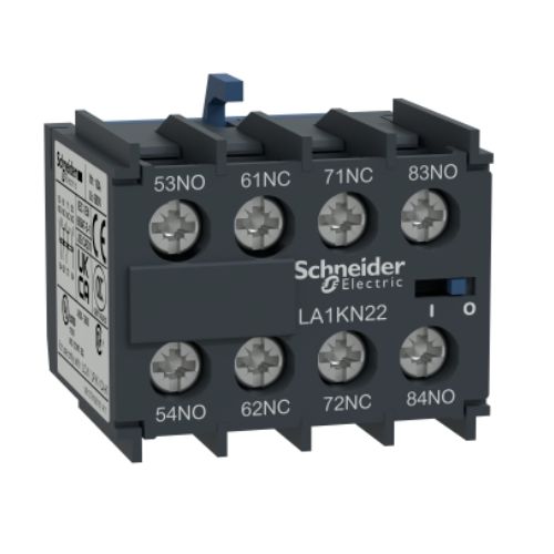 Imagem Produto BLOCO CONTATO AUXILIAR P/CONTATOR LC1K 4NA FRONTAL - SCHNEIDER INDUSTRIAL