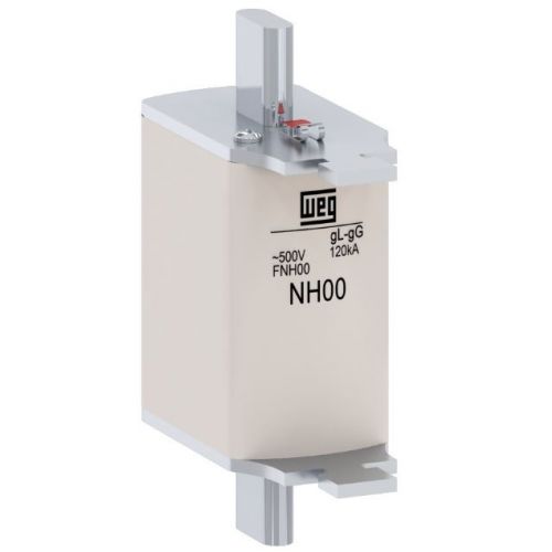 Imagem Produto FUSIVEL NH RETARDADO TAM 00 63A 500VCA FNH00-63U - WEG
