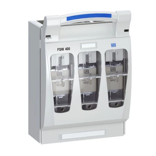 Imagem Produto SECCIONADORA TRIPOLAR C/PORTA FUSIVEL 400A FSW400-3 - WEG
