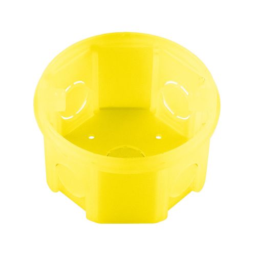 Imagem Produto CAIXA DERIVACAO PVC P/PAREDE 3X3 FUNDO FIXO COM ORELHA PVC AMARELA - TRAMONTINA
