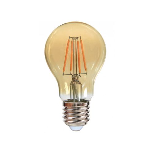 Imagem Produto LAMPADA LED BULBO RETRO 4W AMBAR 2400K BIVOLT A60 E27 - OUROLUX