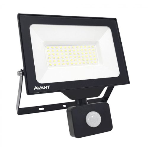 Imagem Produto REFLETOR LED COM SENSOR DE PRESENCA 50W 6500K 4000L IP66 CORPO PRETO - AVANT