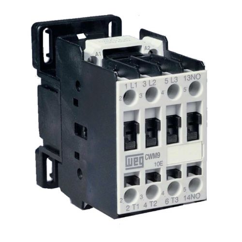 Imagem Produto CONTATOR TRIPOLAR 9A 1NA 220VCA 50/60HZ CWM9-10-30D23 - WEG