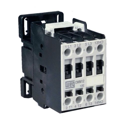 Imagem Produto CONTATOR TRIPOLAR 12A 1NA 220VCA 50/60HZ CWM12-10-30V26 - WEG