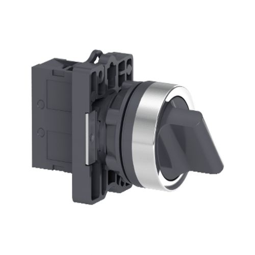 Imagem Produto COMUTADOR PLASTICO PRETO 22 CURTO SEM TRAVA 2 POSICOES 1NA - SCHNEIDER INDUSTRIAL