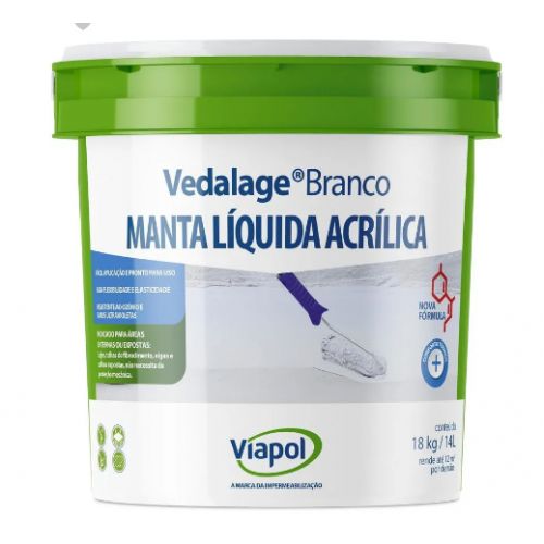 Imagem Produto MANTA LIQUIDA BRANCA 14 LITROS (14 KG) (VEDALAGE) - VIAPOL